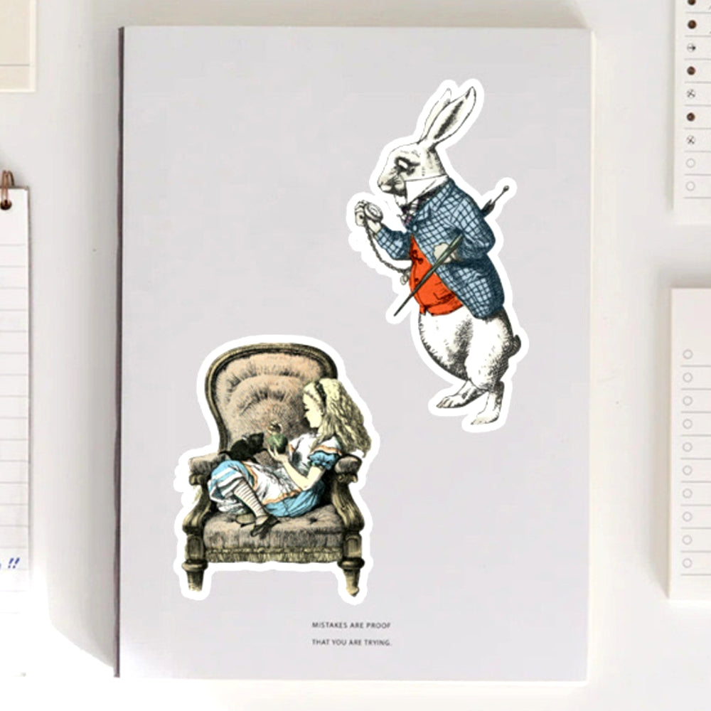 Alice In Wonderland Creative Retro Weird Stickers 3