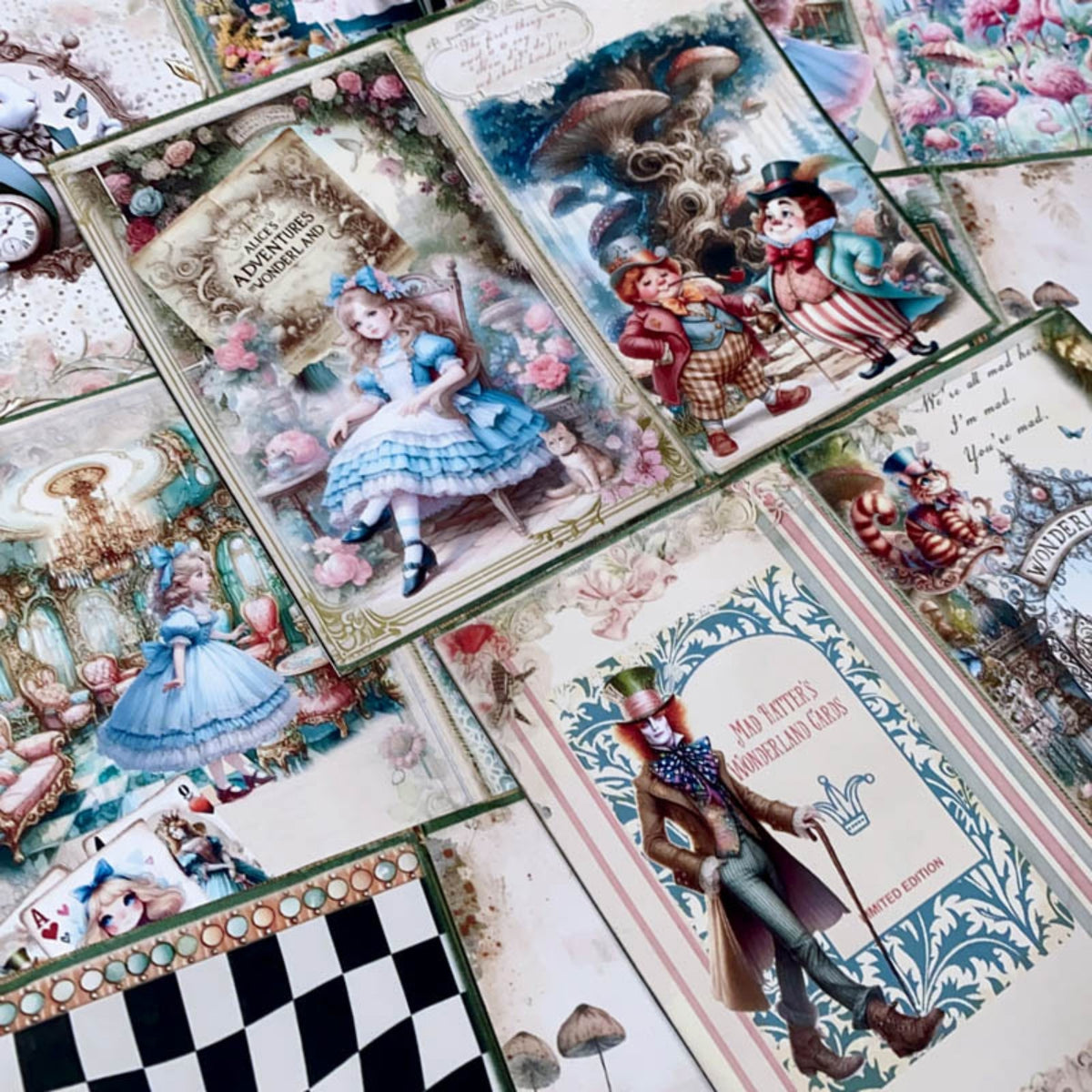 Alice in Wonderland Decorative Sticker Material Paper 5