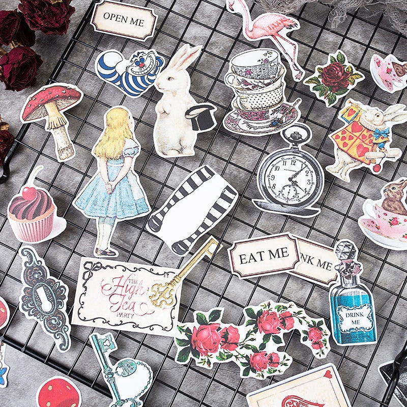Alice in Wonderland Die-Cut Stickers b