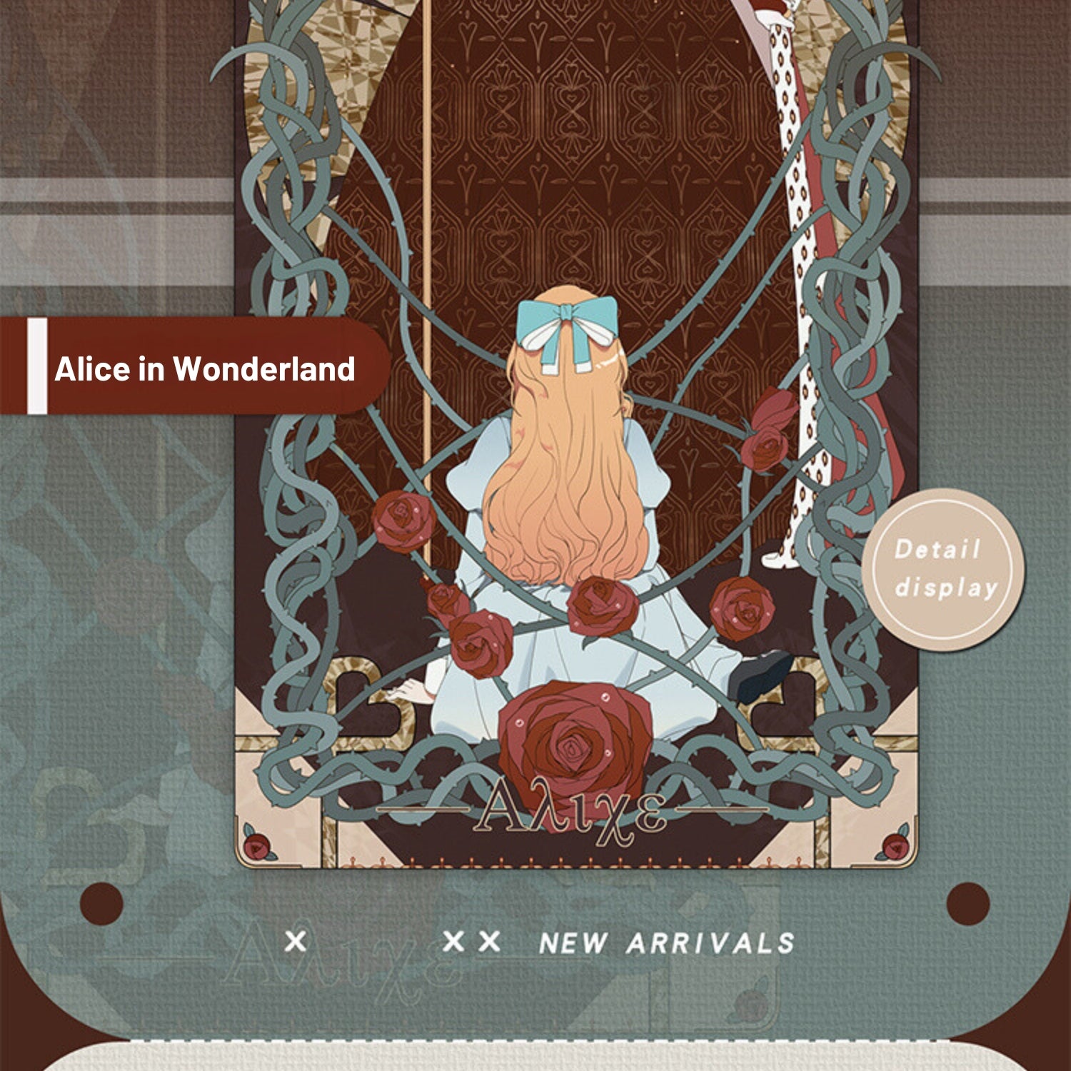 Alice in Wonderland Full Roll Glossy PET Character Tape 7