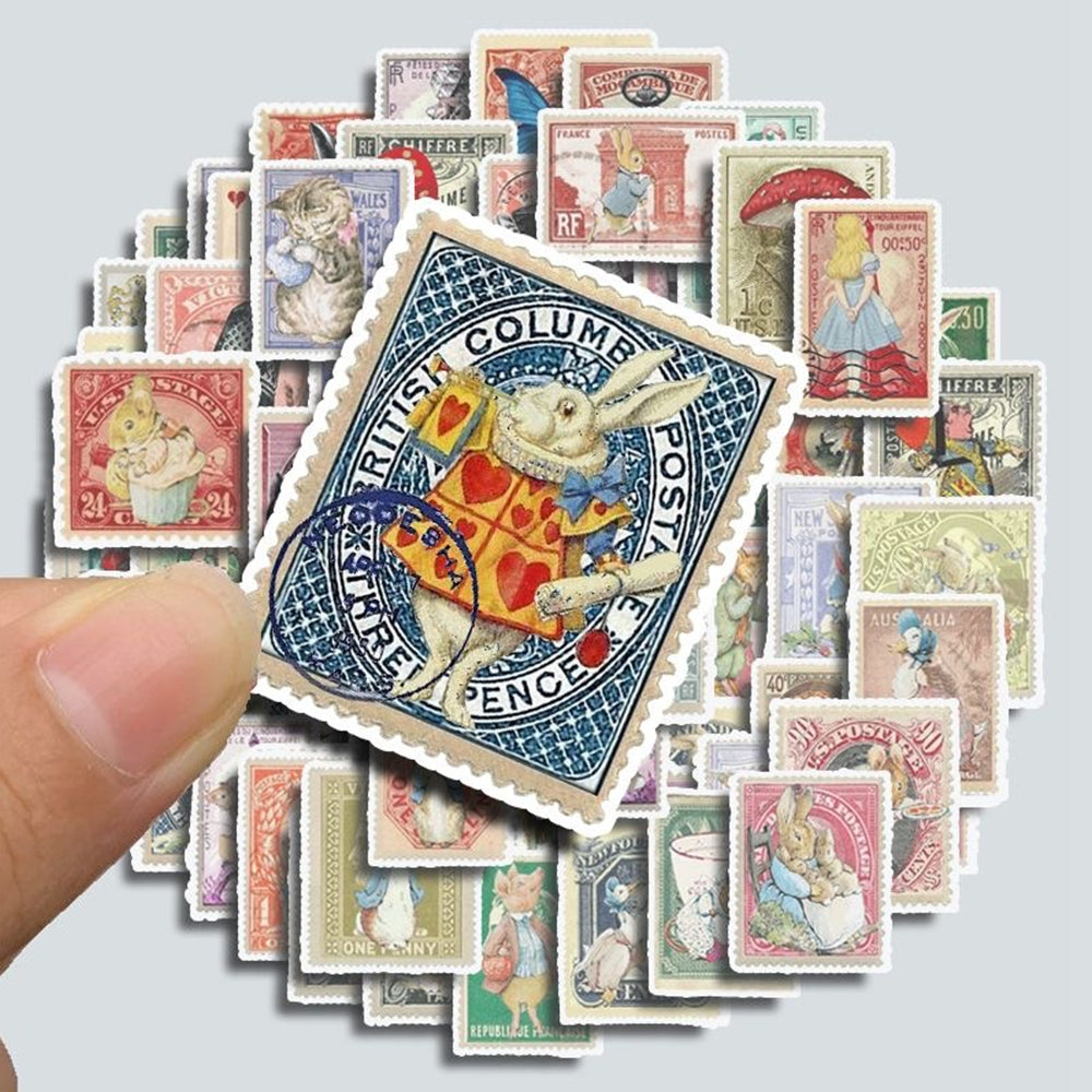 Alice in Wonderland Garden Stamp Series Stickers 10001
