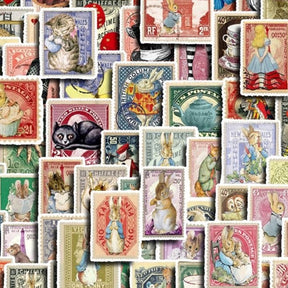 Alice in Wonderland Garden Stamp Series Stickers 10002