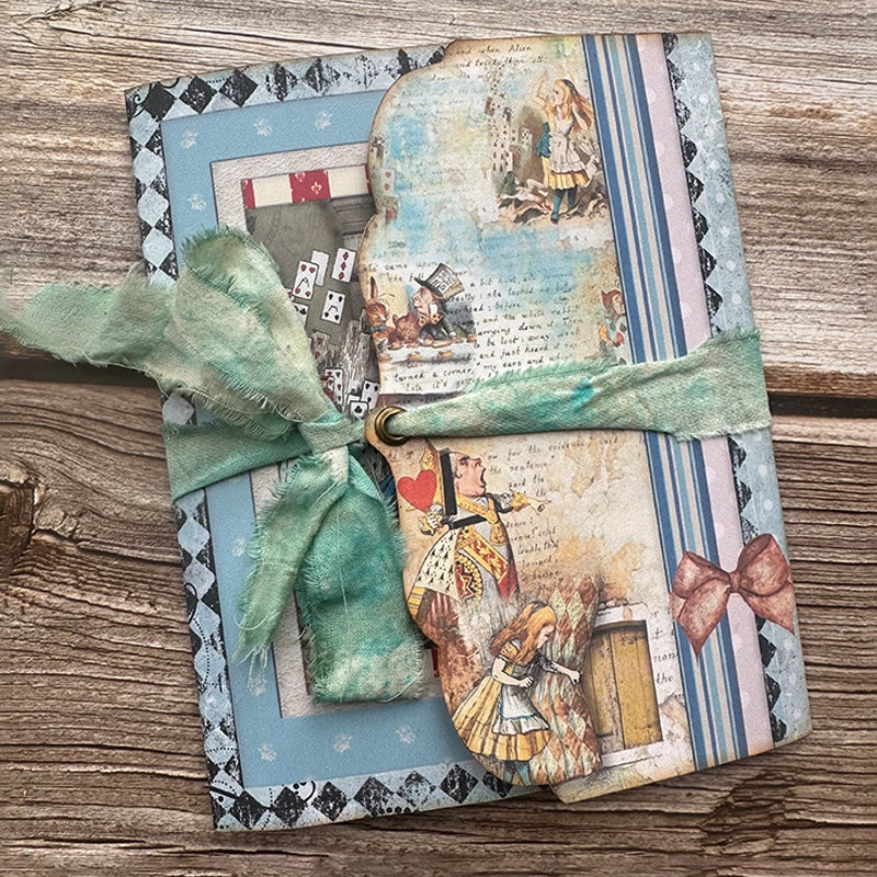 Alice in Wonderland Handmade Junk Journal Booklet Kit 10001