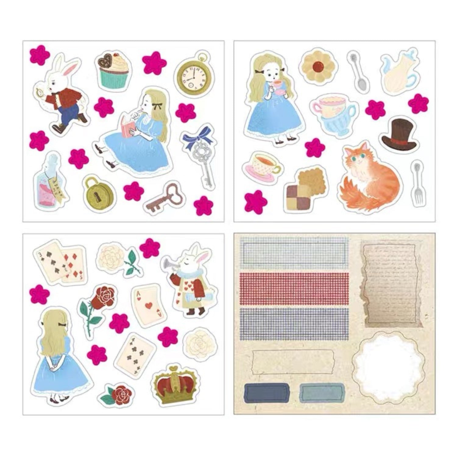 Alice in Wonderland Limited Edition Paper Sticker Pack 2