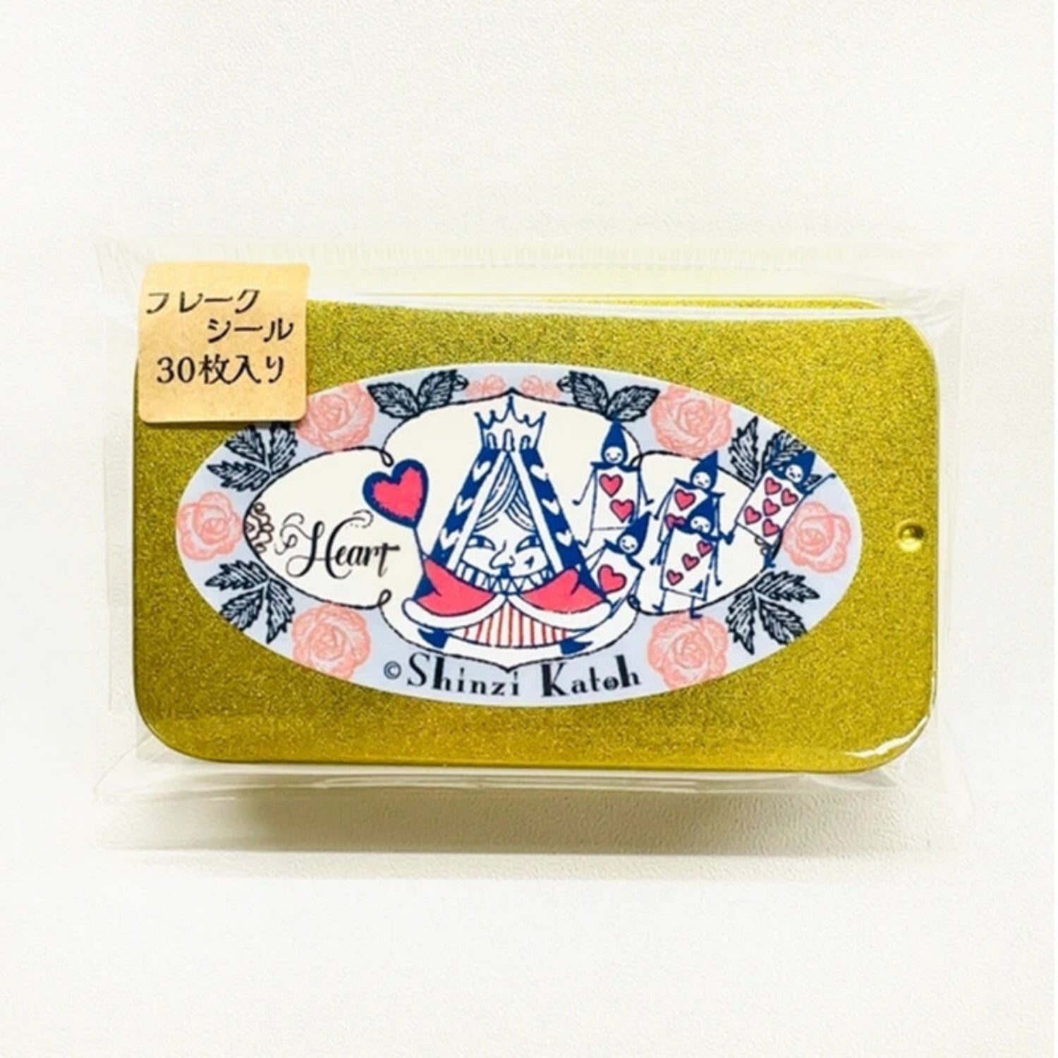 Alice in Wonderland Retro Iron Box Gold Stamping Sticker 16