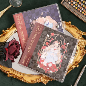 Alice in Wonderland Square PVC Journal Notebook b4