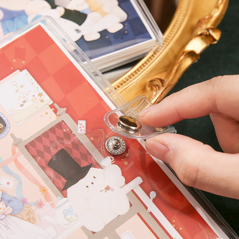 Alice in Wonderland Square Vinyl Journal Notebook b6