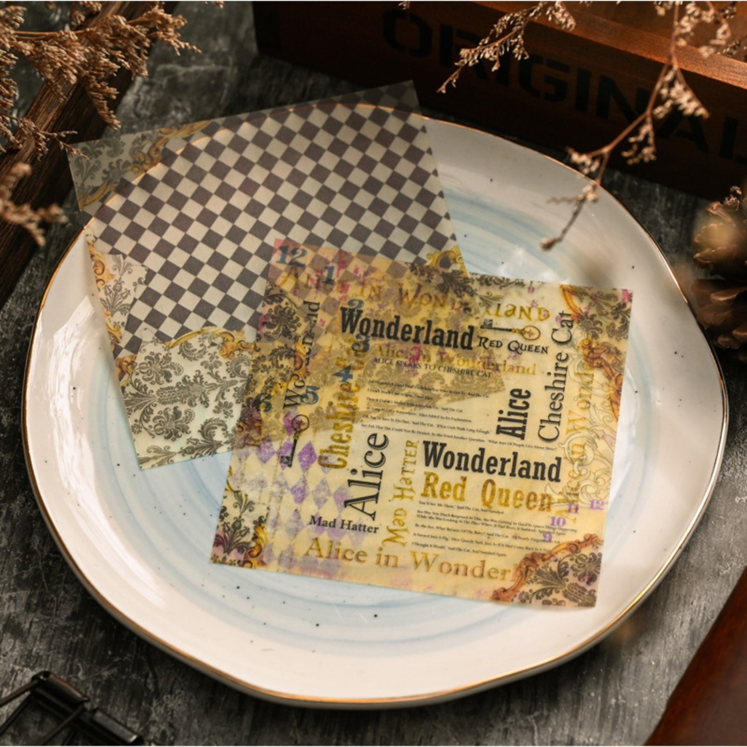 Alice in Wonderland Sulfuric Acid Paper Sticker 1