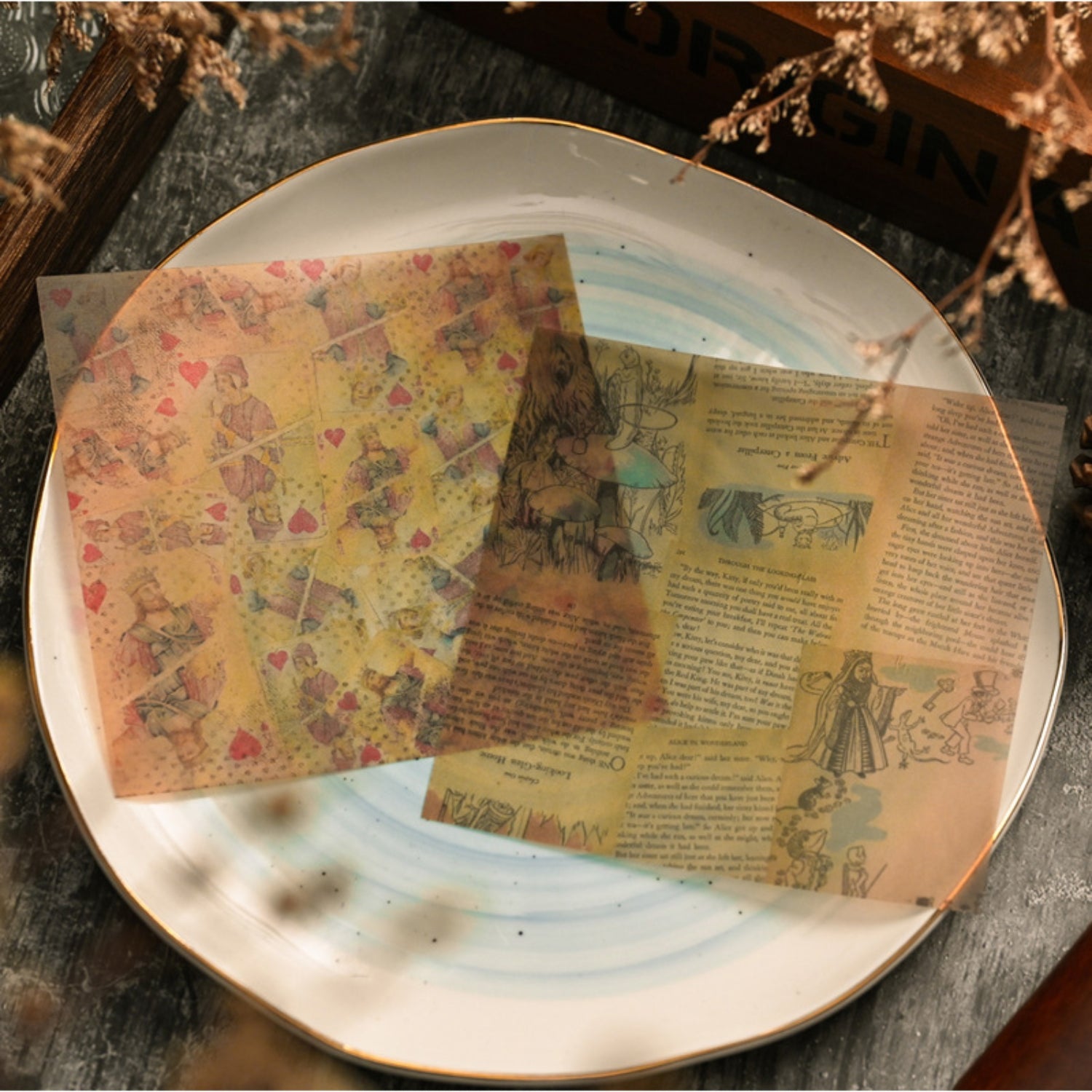 Alice in Wonderland Sulfuric Acid Paper Sticker 3