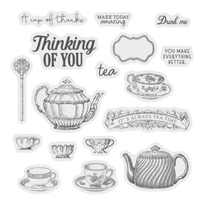   Alice in Wonderland Teapot Cup Silicone Transparent Stamp 3