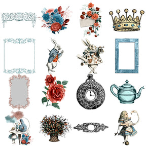 Alice in Wonderland-themed Decorative Stickers c