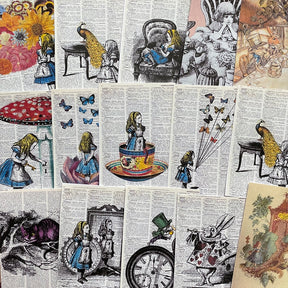 Alice in Wonderland Vintage Decorative Paper b5