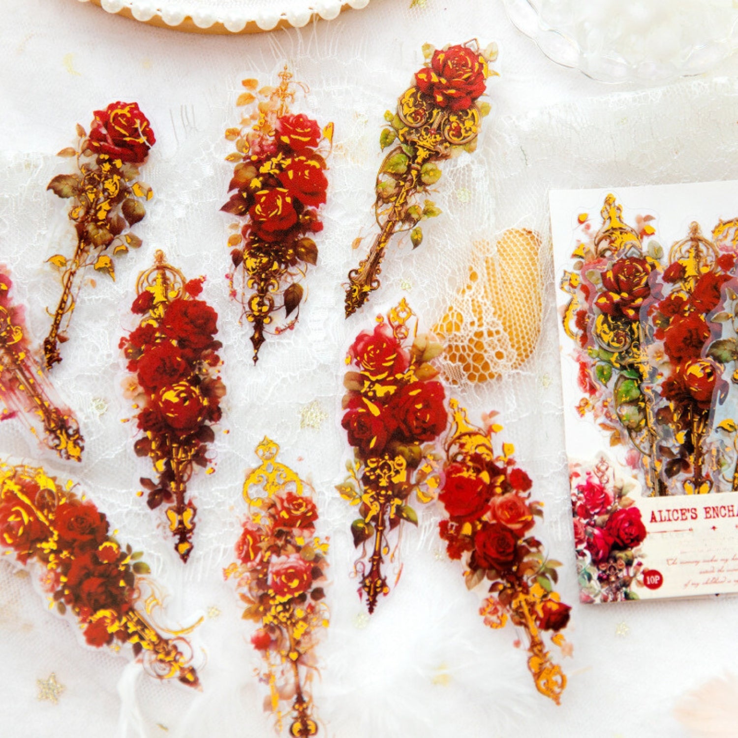 Alice Magic Tea Party Waterproof PET Sticker Pack 3