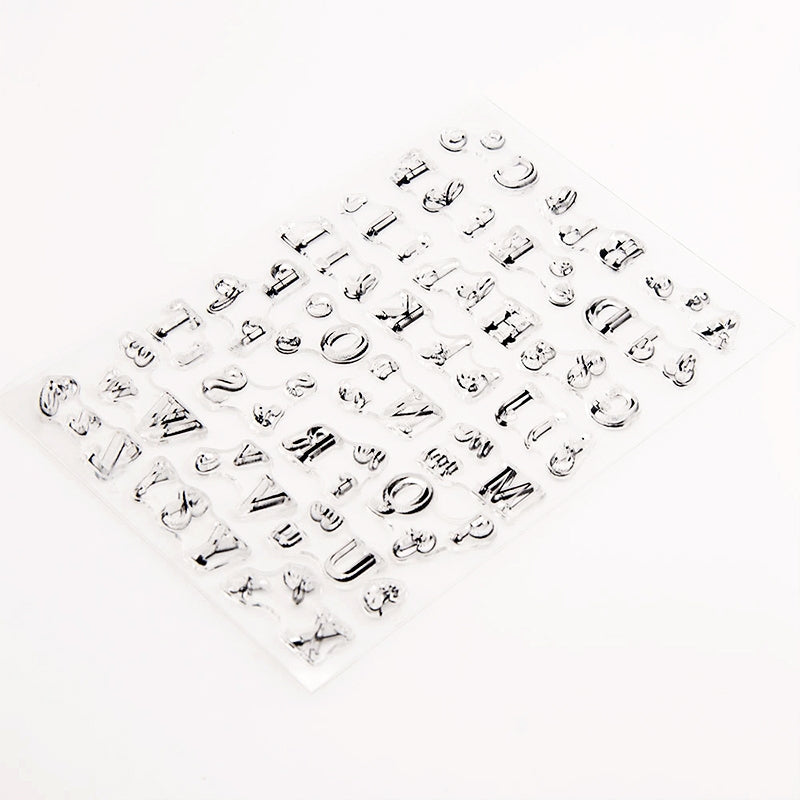 Alphabet Transparent Stamps c