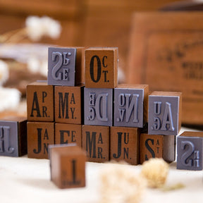 Alphabet, Number, and Symbol Rubber Stamp Set b2