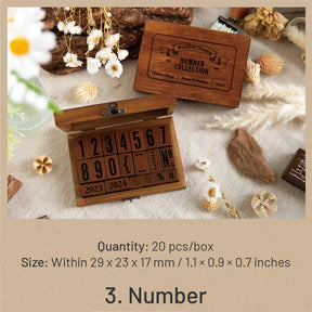 Alphabet, Number, and Symbol Rubber Stamp Set sku-3