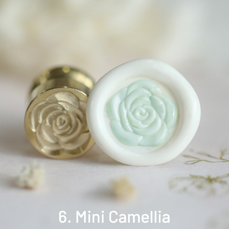 Ready Made Wax Seal Stamp - 3D Relief Rose Wax Seal Stamp
