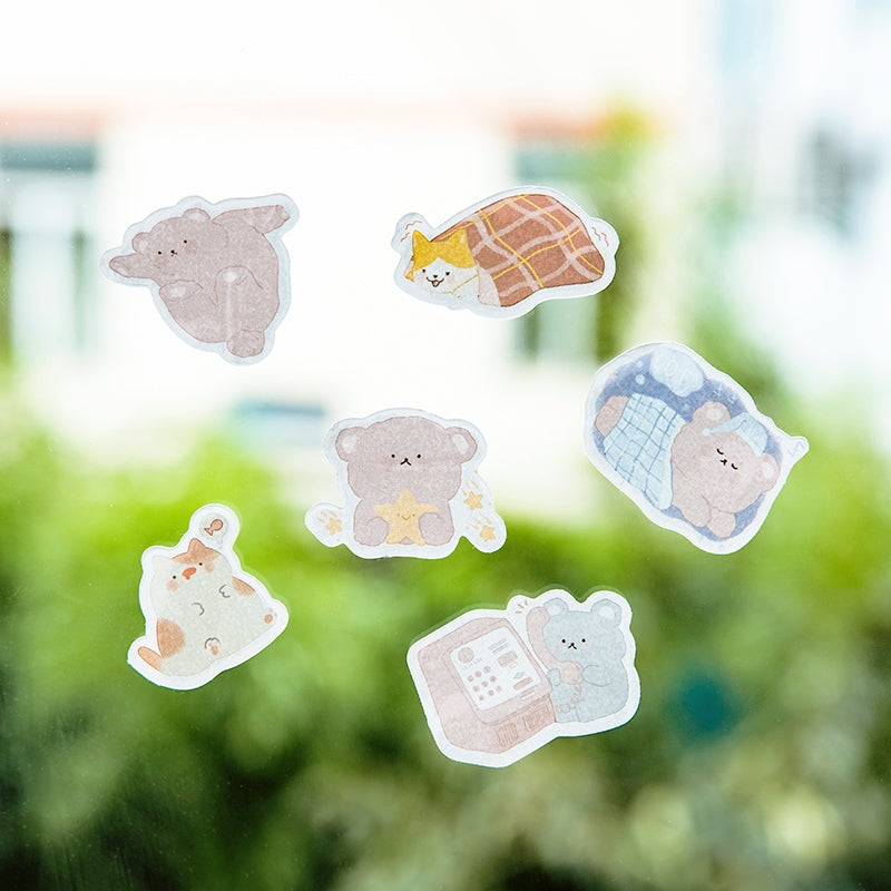 Animal Theme Stickers - Pig, Bird, Cat, Bear, Cat, Penguin c2