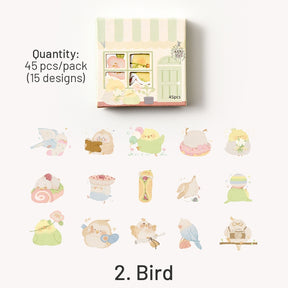Animal Theme Stickers - Pig, Bird, Cat, Bear, Cat, Penguin sku-2