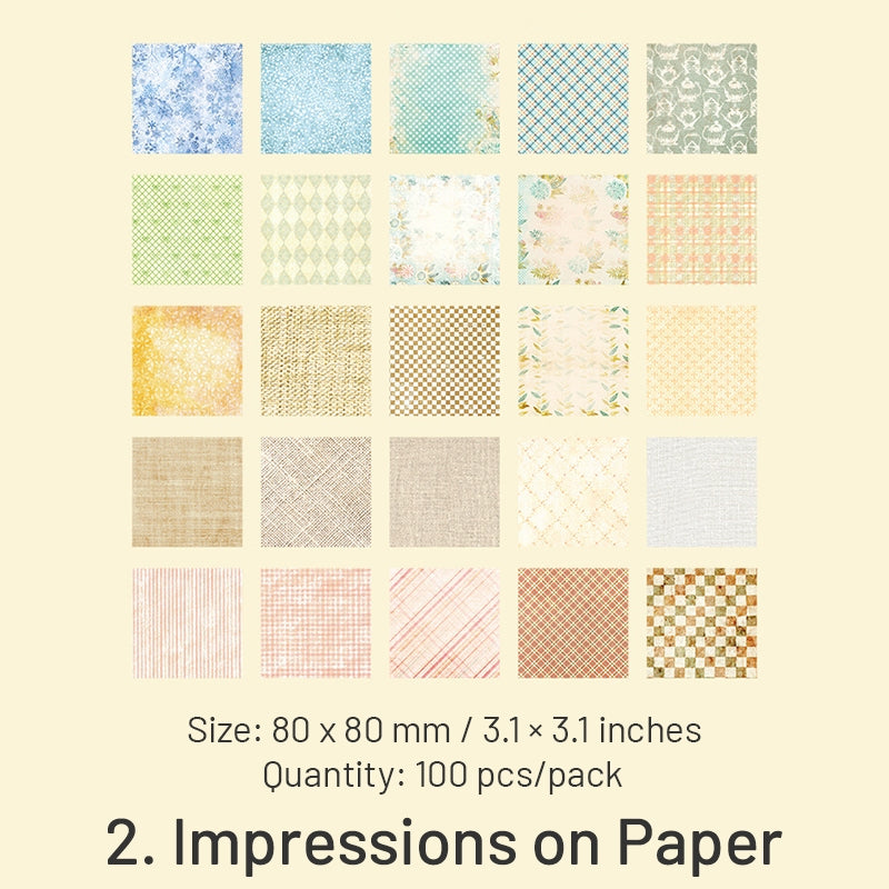 Anna's Dream Retro Collage Scrapbook Paper sku-2
