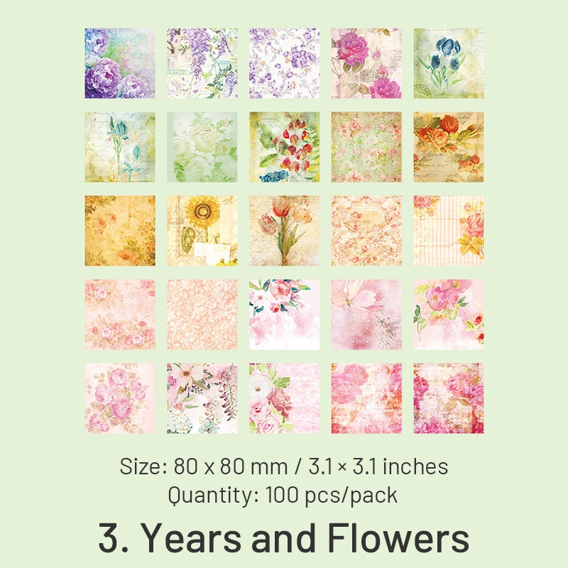 Anna's Dream Retro Collage Scrapbook Paper sku-3