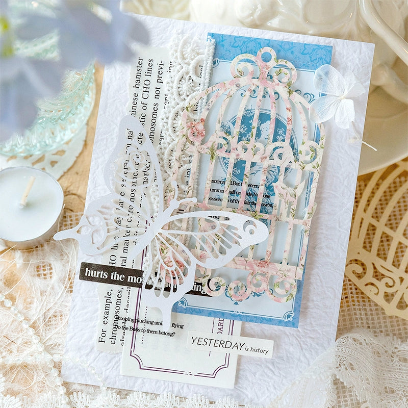 Anne of Green Gables Lace Floral Scrapbook Paper b3