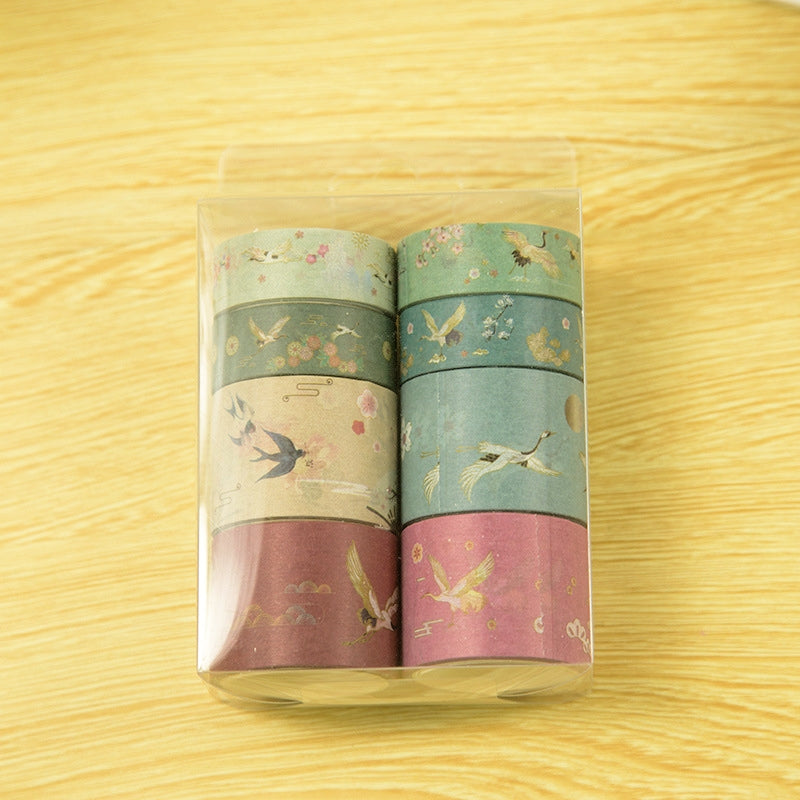 Antique Chinese Crane Washi Tape Set b