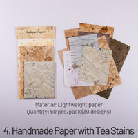 4. Handmade Paper with Tea Stains