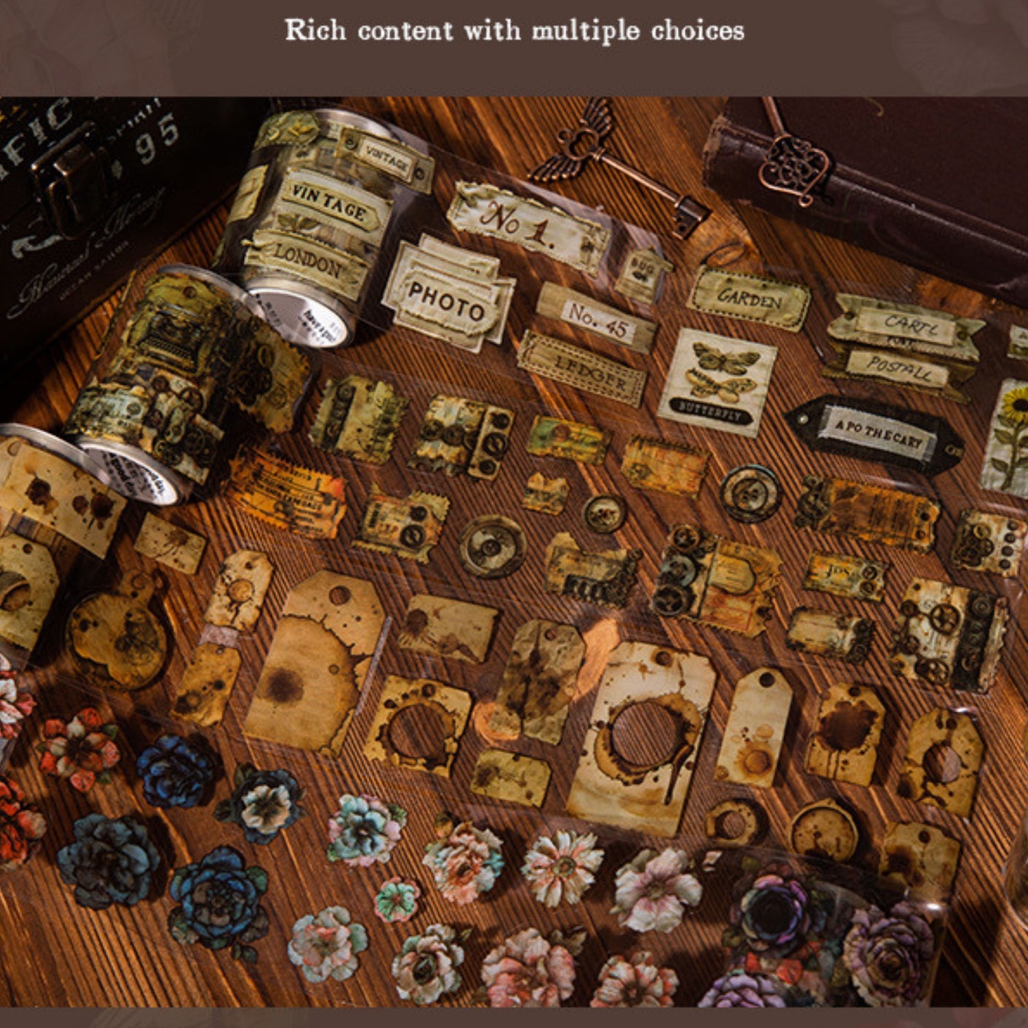 Art Notebook Series Retro Landscaping Tape 12