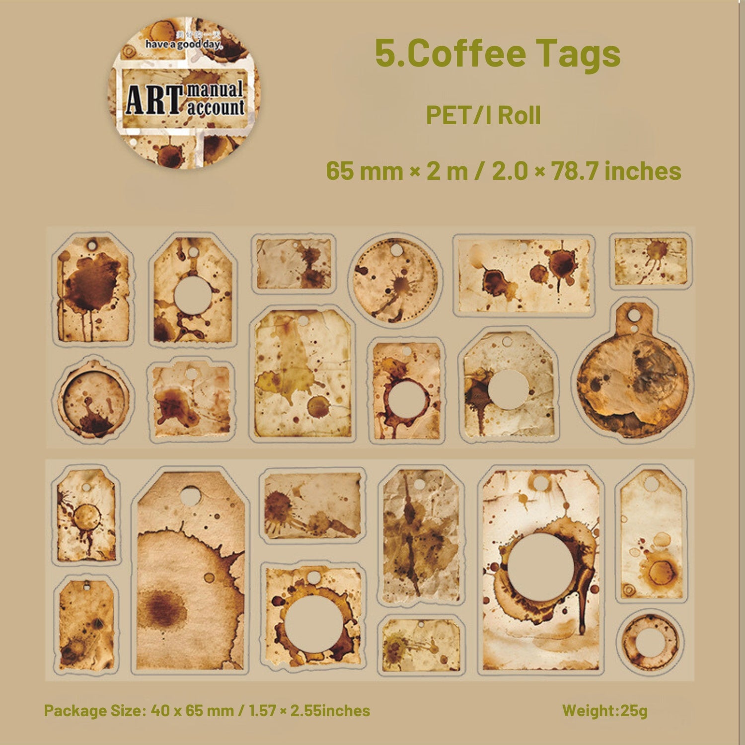 Art Notebook Series Retro Landscaping Tape 19