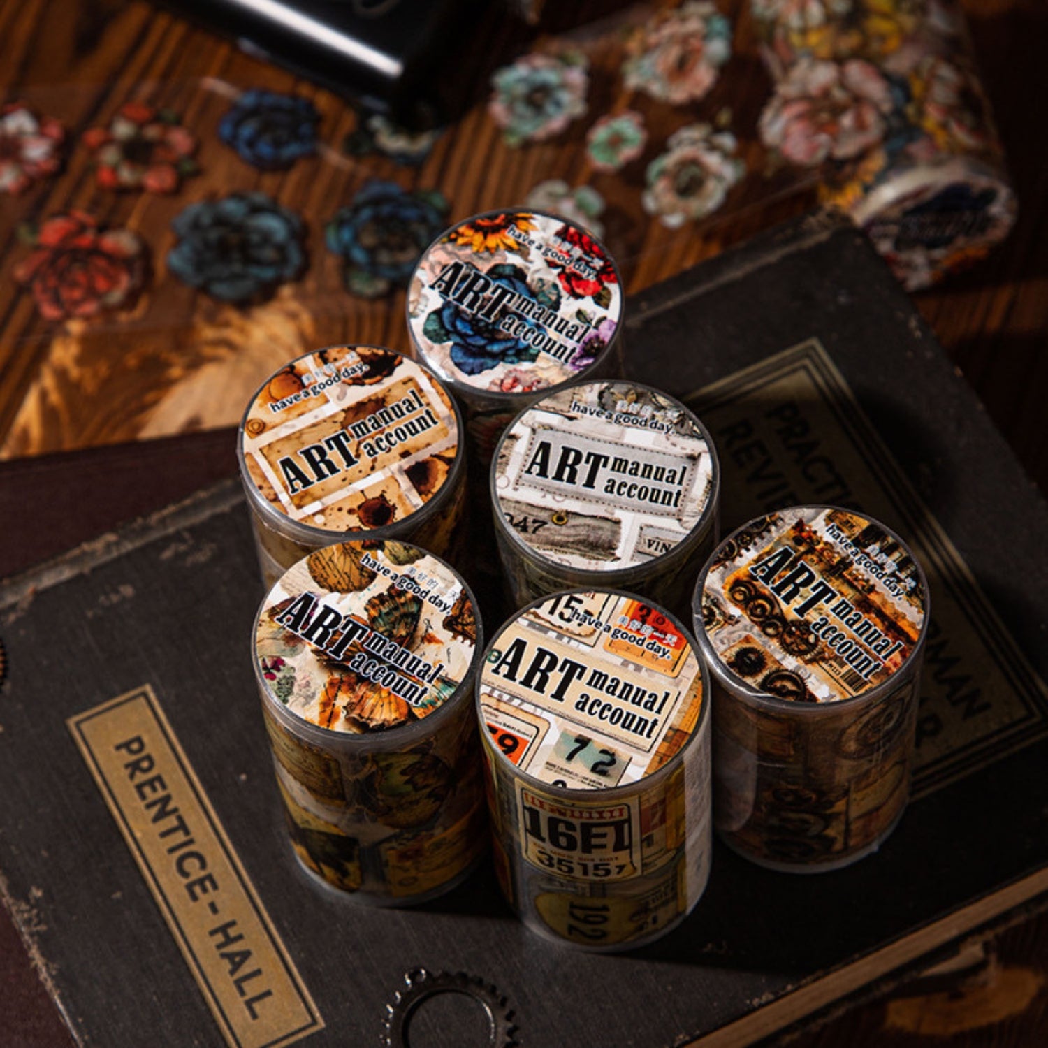 Art Notebook Series Retro Landscaping Tape 2