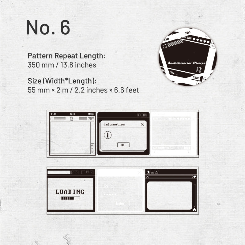 Artistic Border PET Decorative Tape sku-6