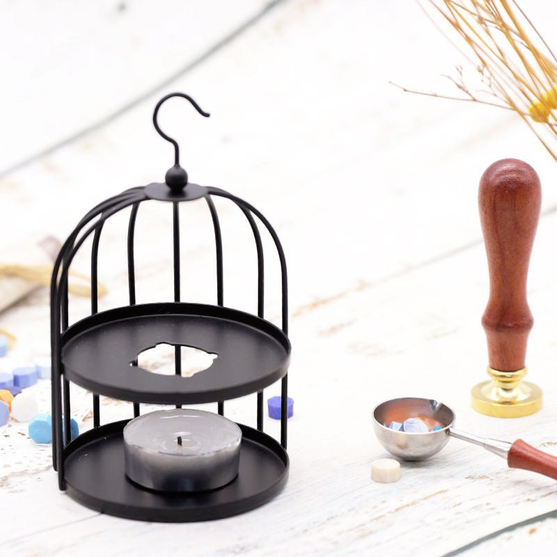 Artistic Retro European-Style Birdcage Sealing Wax Melting Furnace b