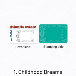 Atlantis Mysterious Manor Series Plant Scenery Rubber Stamp sku-1