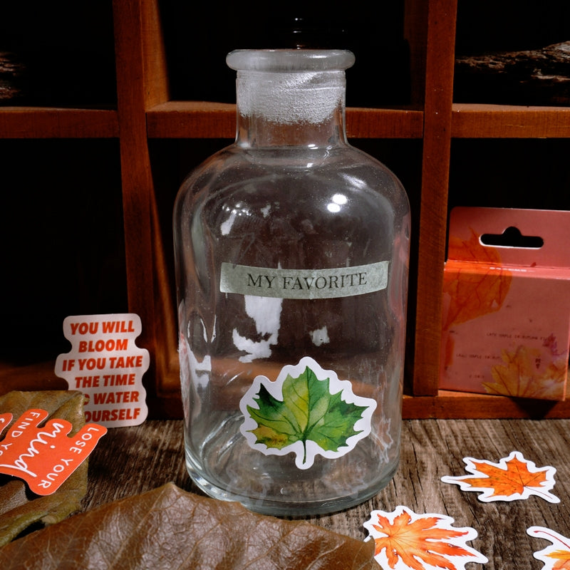 オータム リーフ粘着ステッカー - クラフトやスクラップ