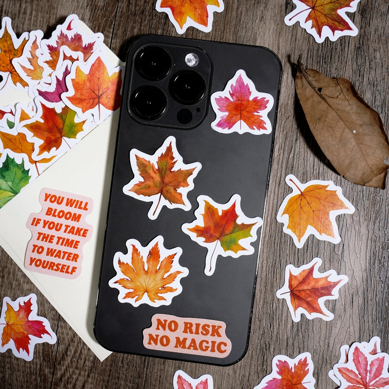 Autumn Leaf Adhesive Stickers b5