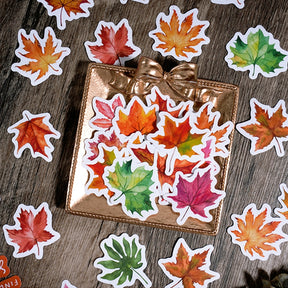 Autumn Leaf Adhesive Stickers b7