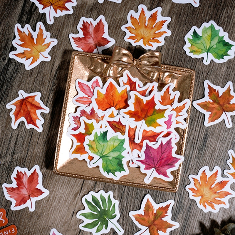 Autumn Leaf Adhesive Stickers b7
