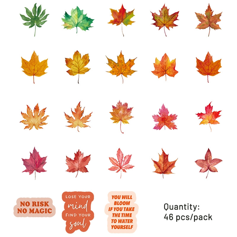 Autumn Leaf Adhesive Stickers sku-