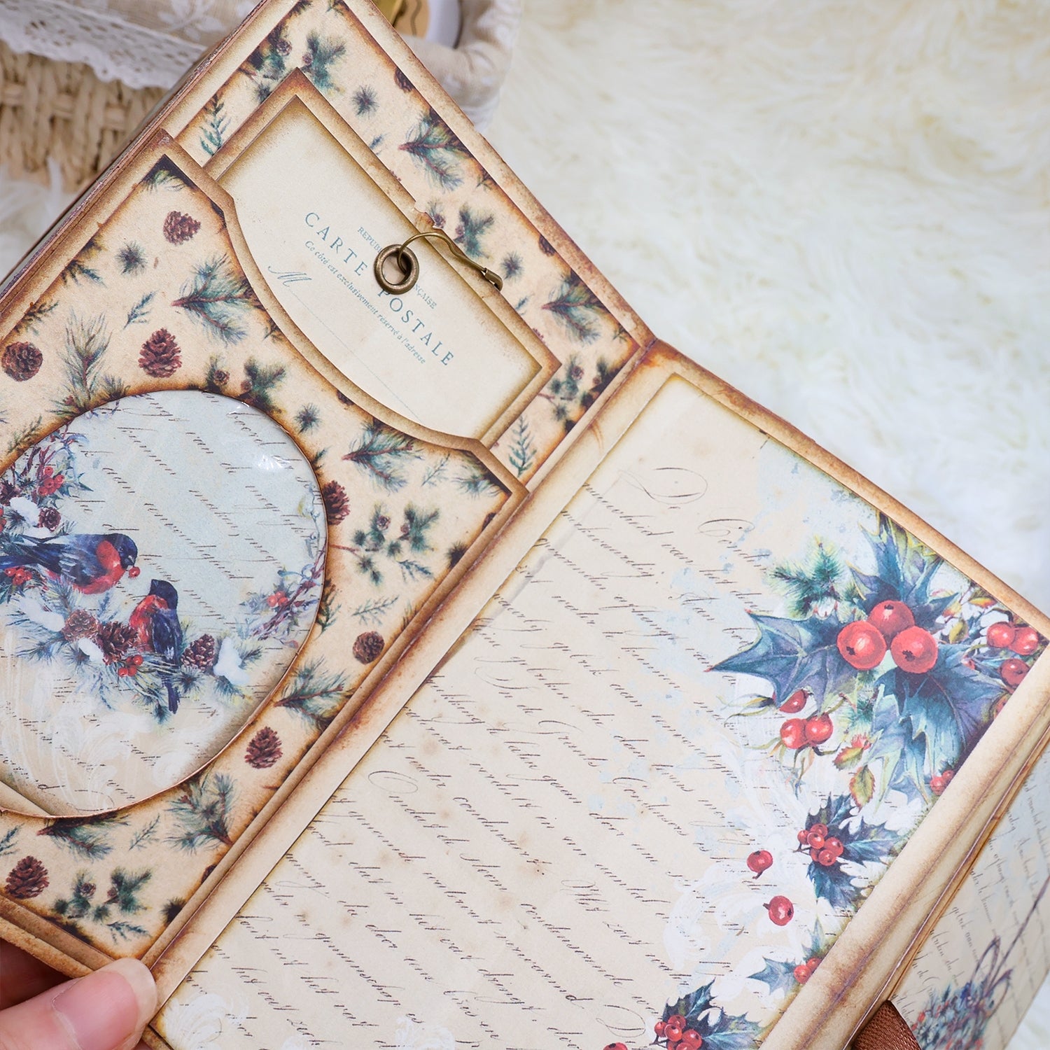 Back to Christmas Mini Folio Handmade Rustic Christmas Booklet Craft Kit Back to Christmas Mini Folio Handmade Rustic Christmas Booklet Craft Kit3