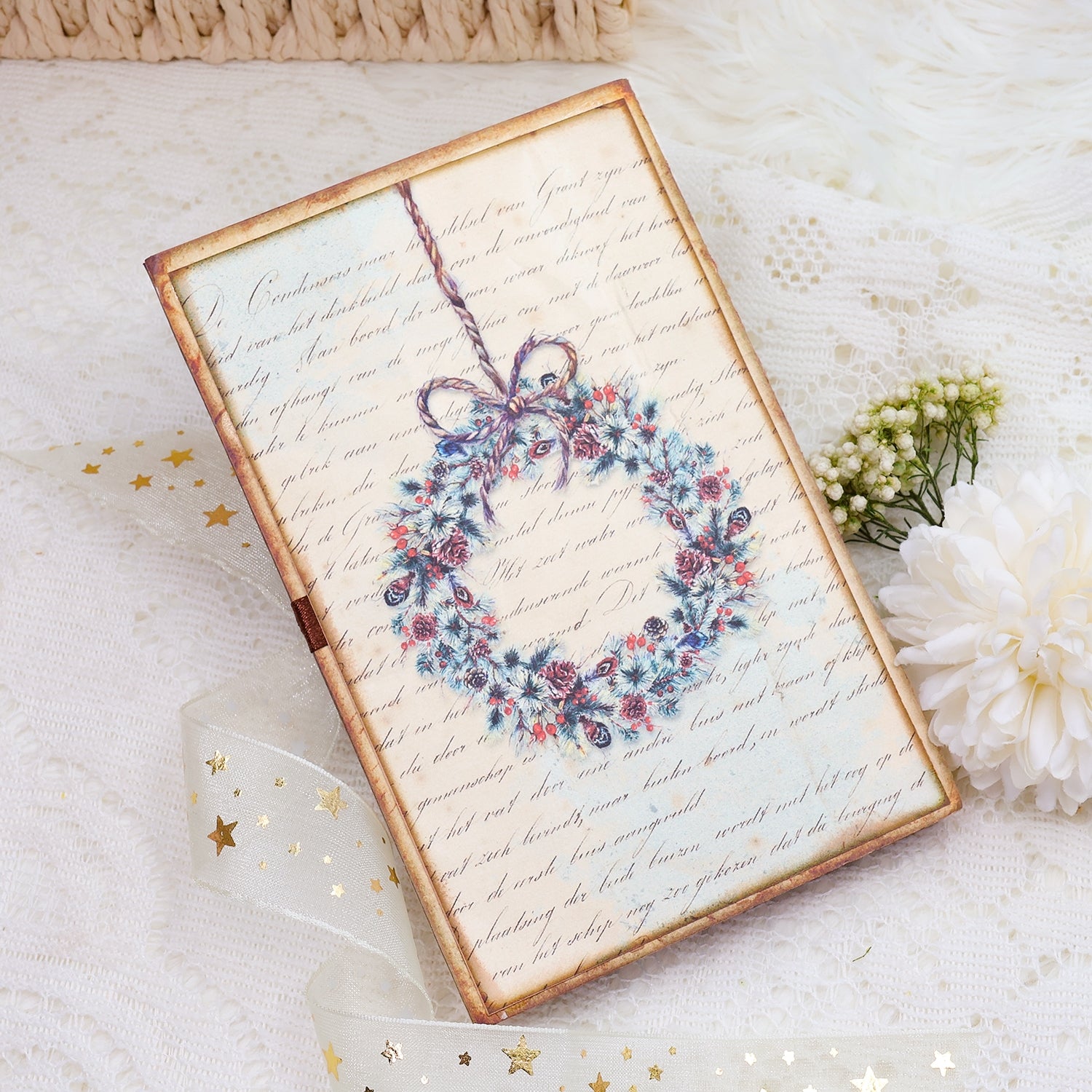 Back to Christmas Mini Folio Handmade Rustic Christmas Booklet Craft Kit Back to Christmas Mini Folio Handmade Rustic Christmas Booklet Craft Kit9