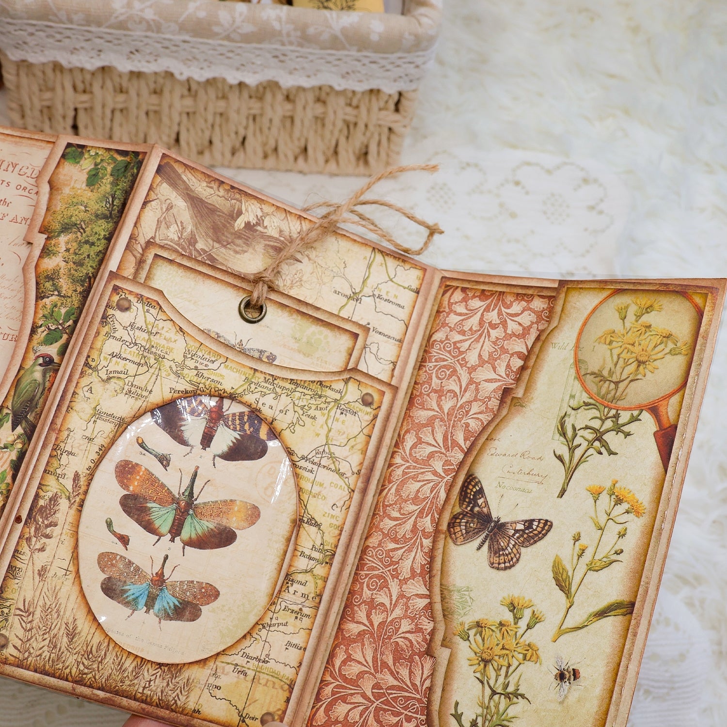 Back to Nature Mini Folio Botanical Booklet Handmade Craft Kit Back to Nature Mini Folio Botanical Booklet Handmade Craft Kit 1