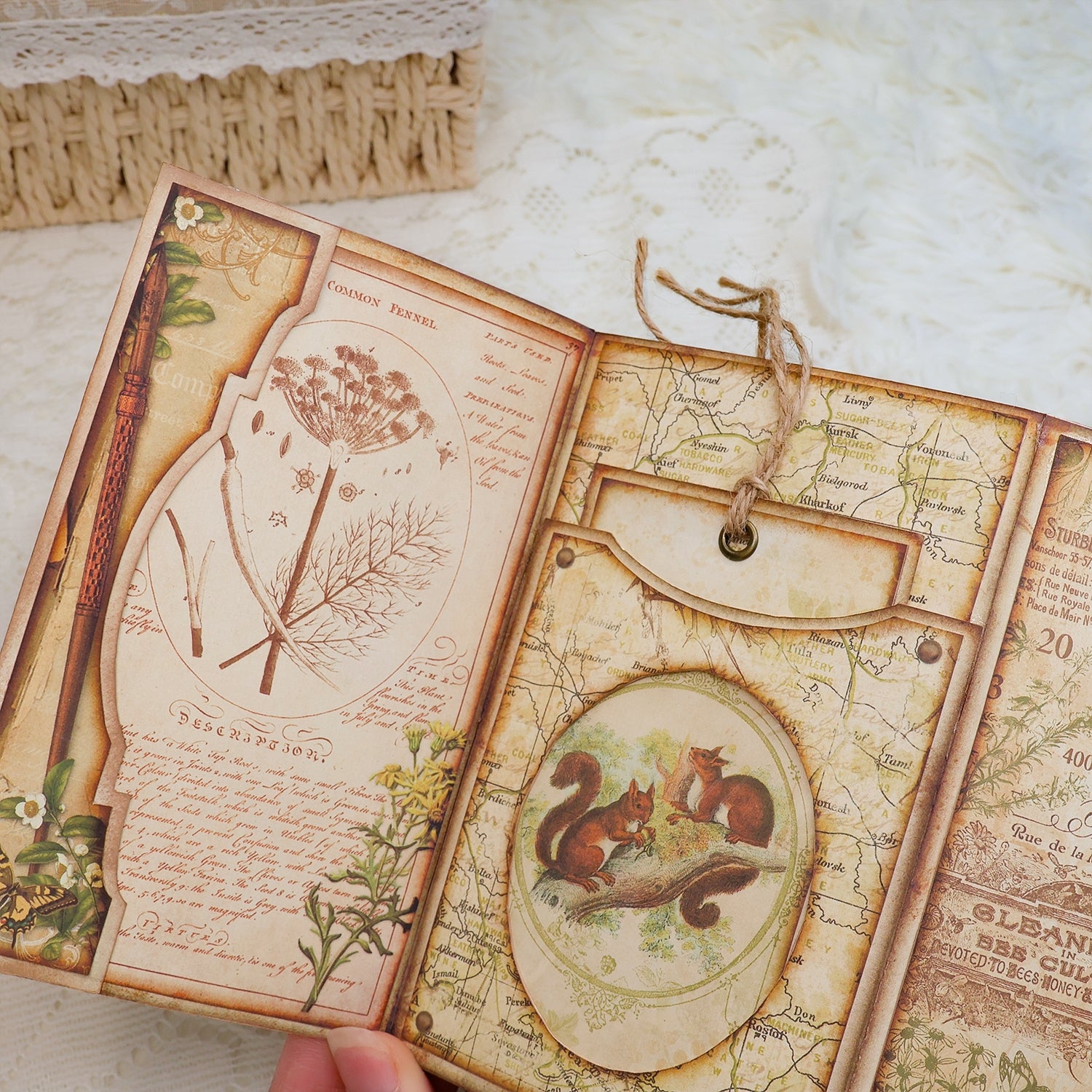 Back to Nature Mini Folio Botanical Booklet Handmade Craft Kit Back to Nature Mini Folio Botanical Booklet Handmade Craft Kit 3