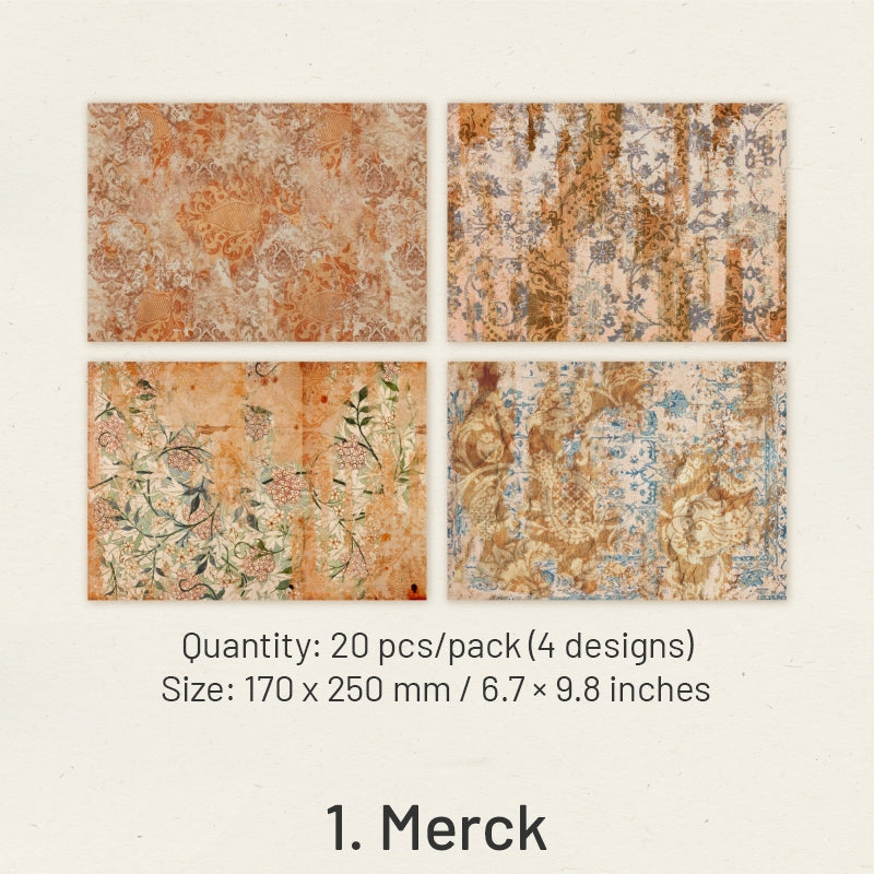 Baroque Relics SeriesVintage Scrapbook Paper sku-1
