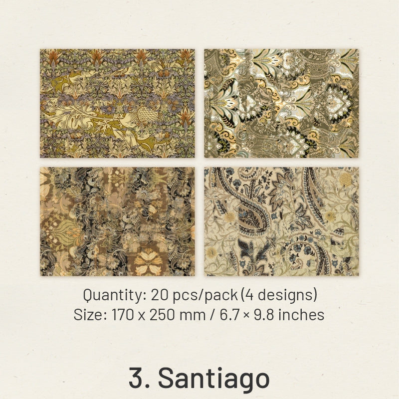 Baroque Relics SeriesVintage Scrapbook Paper sku-3
