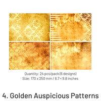 4. Golden Auspicious Patterns