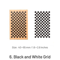 6.Black and White Grid