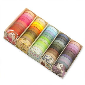 Basic Solid Color Washi Tape Set (11 Rolls) c3