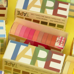 Basic Solid Color Washi Tape Set (11 Rolls) c