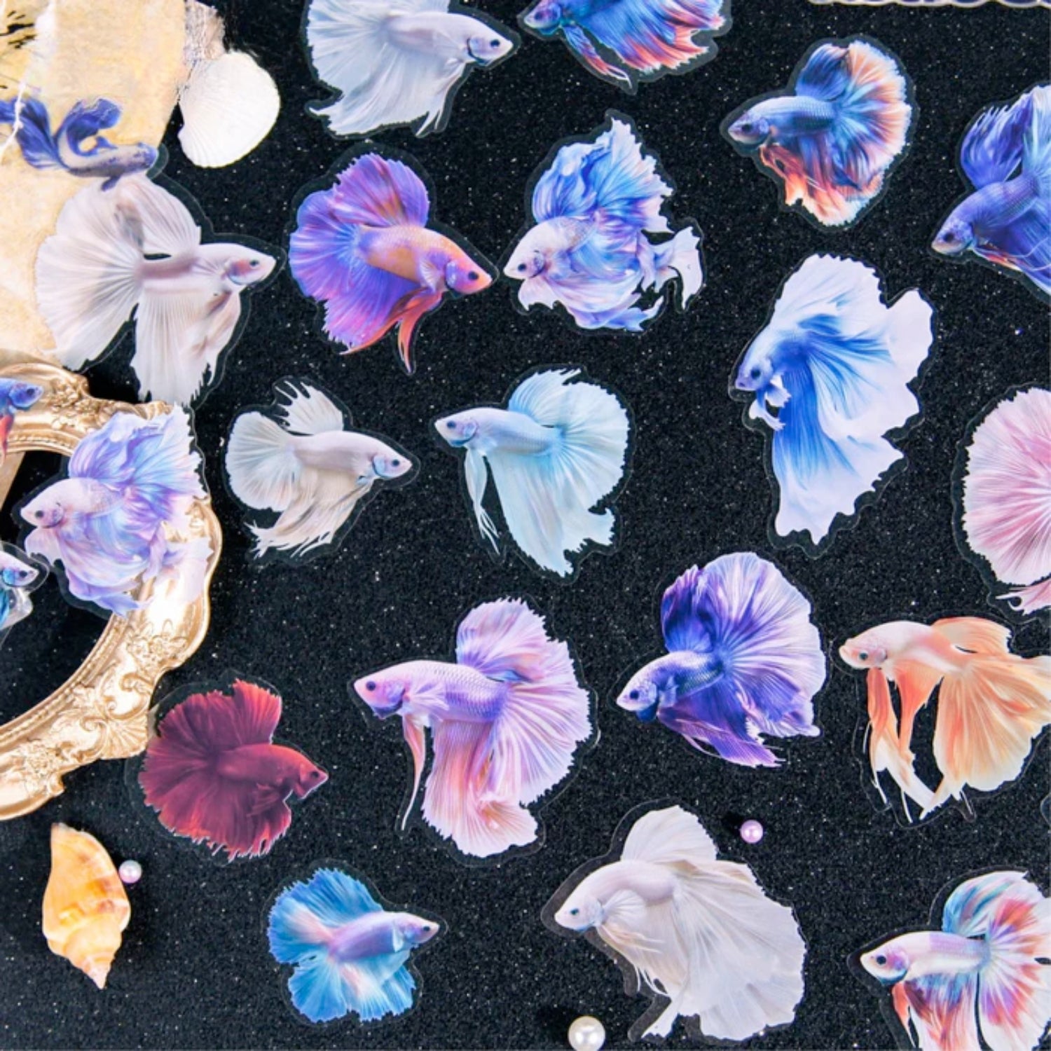 Betta Series Ocean Material Decorative Stickers8